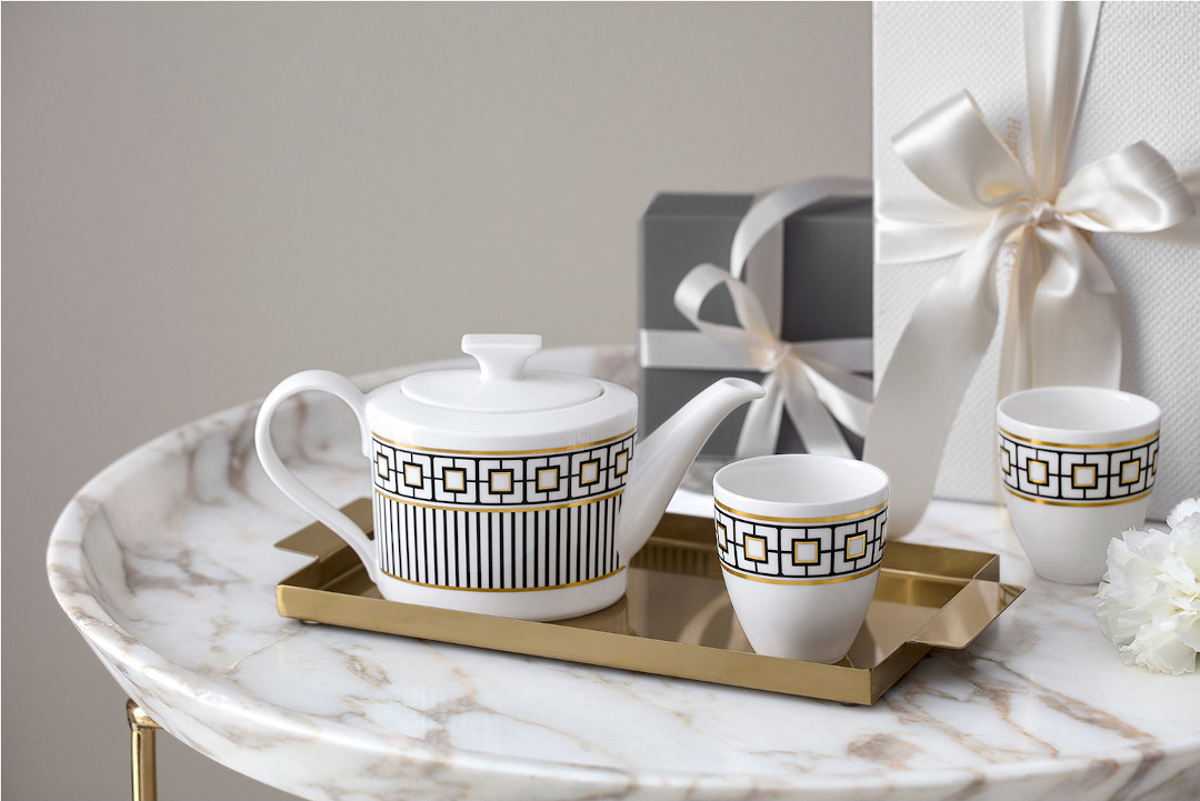 Dzbanek do kawy Serwis Obiadowy MetroChic Porcelana Kostna Villeroy & Boch Signature