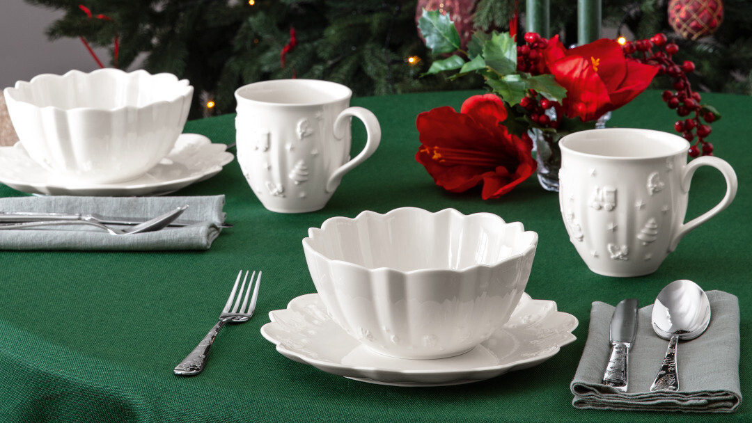 Biała Porcelana Świąteczna Zastawa Stołowa Toy's Delight Royal Classic Villeroy & Boch