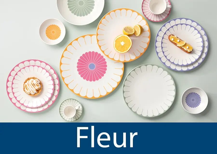 Porcelana z kolekcji Fleur marki Villeroy & Boch 