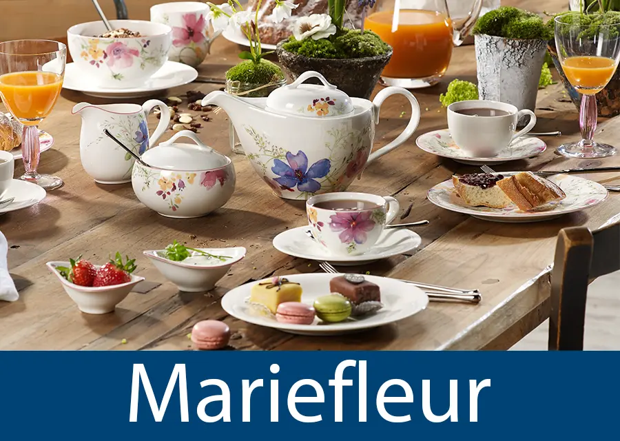 Porcelana z kolekcji Mariefleur marki Villeroy & Boch 