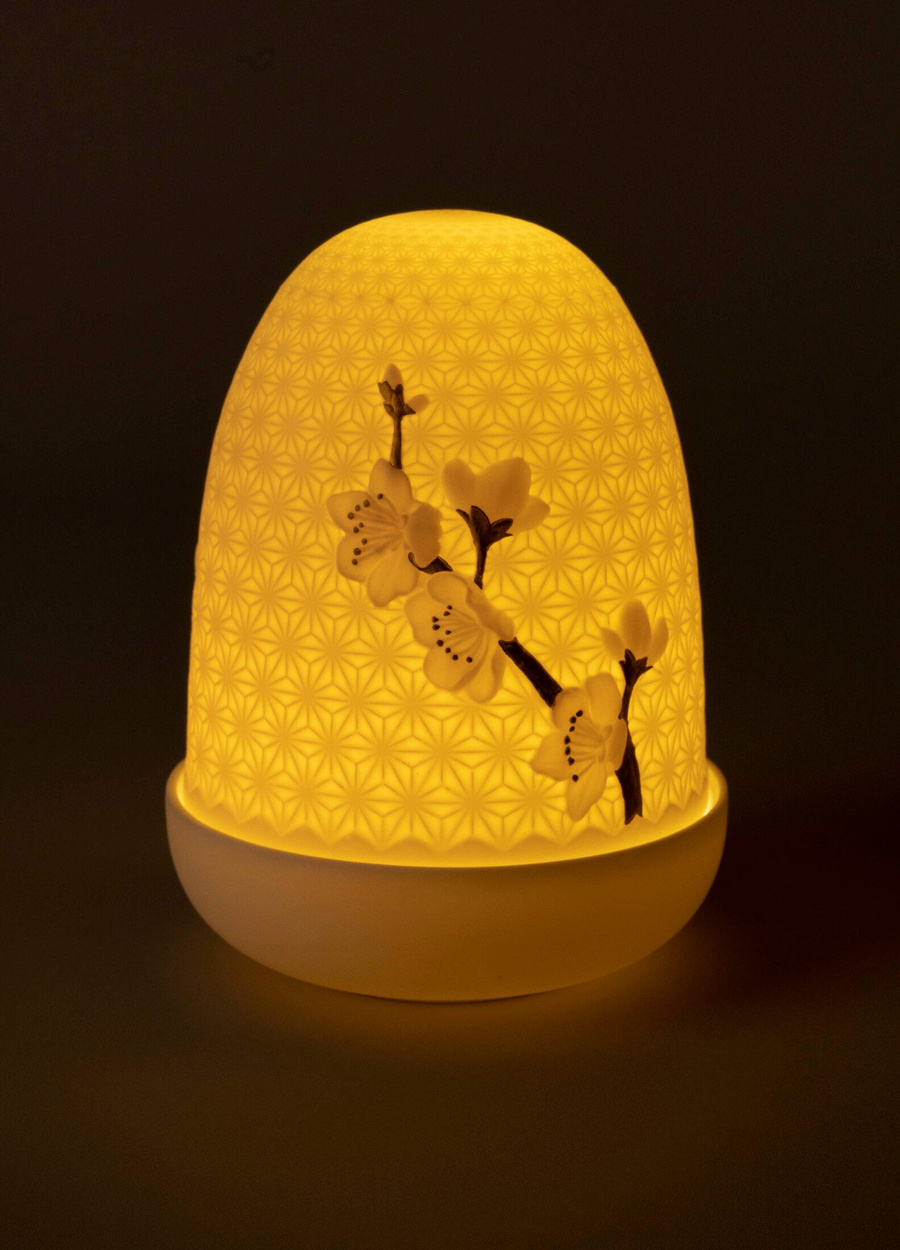 Lampa stołowa Dome Kwiaty wiśni