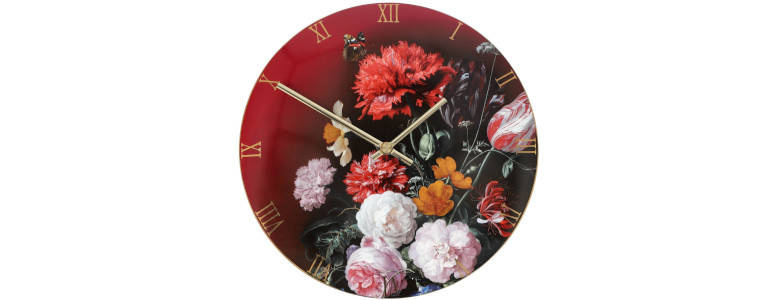 Zegar ścienny "Flowers in a Vase"