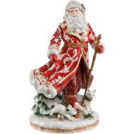 Figurka św. Mikołaj w czerwonym płaszczu