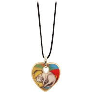 Naszyjnik "White Cat Sleeping"