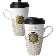 Kubek na wynos "Flower of Life White"