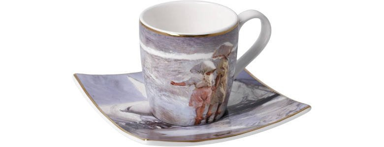 Filiżanka espresso "Sisters on the Beach"