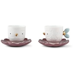 Zestaw filiżanek ze spodkami 2 szt. Kawki