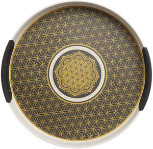 Taca "Flower of Life Black"