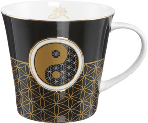 Kubek "Yin Yang Black"