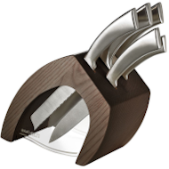 Zestaw 5 noży Ergo w drewnianym bloku