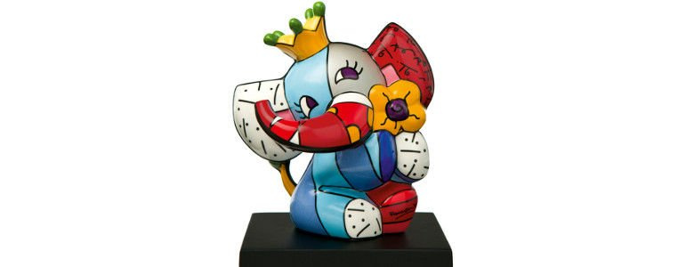 Figurka porcelanowa "Wiosenny Słoń"
