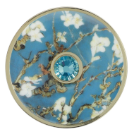 Broszka "Drzewo migdałowe", niebieska