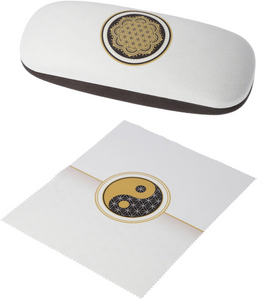 Etui na okulary "Flower of Life", białe