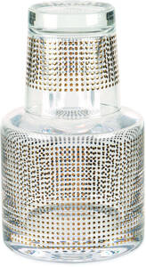 Kryształowa karafka ze szklanką