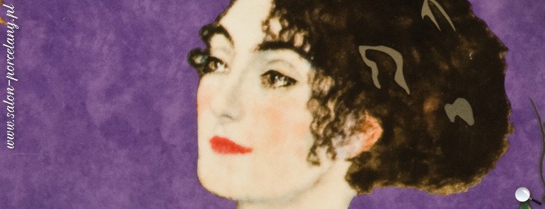 Talerz "Pani z wachlarzem" 
