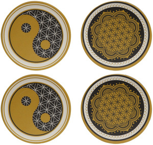 Podkładki "Yin Yang Black White"