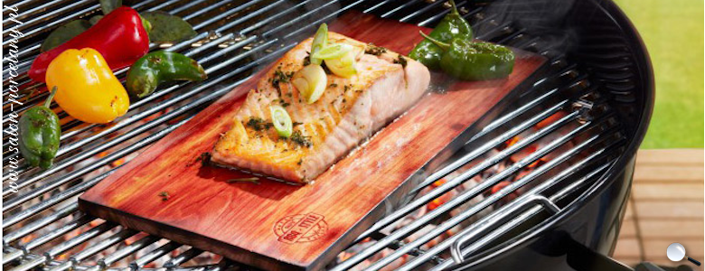 Cedrowa deska do grillowania BBQ, 2 szt.