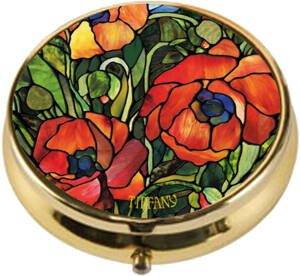 Pudełko na tabletki "Orientalne maki"