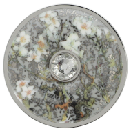 Broszka "Drzewo migdałowe", srebrna