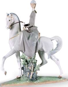 Figurka Kobieta na koniu 
